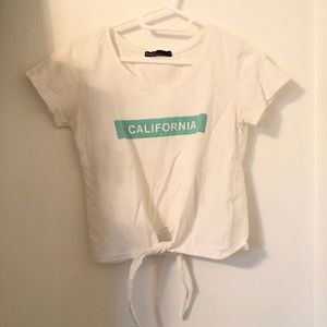 California Printed Crop Top